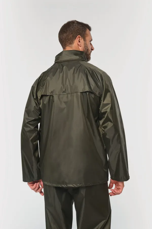 Ensemble de pluie unisexe porté — vue 2