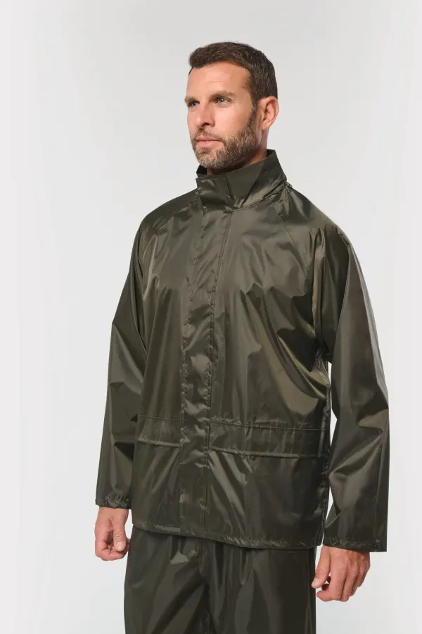 Ensemble de pluie unisexe porté — vue 3