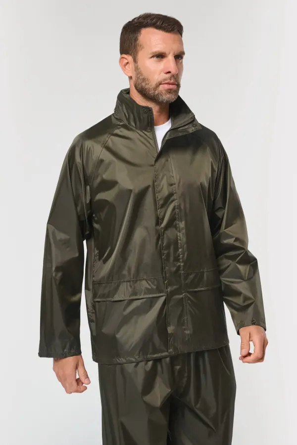 Ensemble de pluie unisexe porté — vue 4