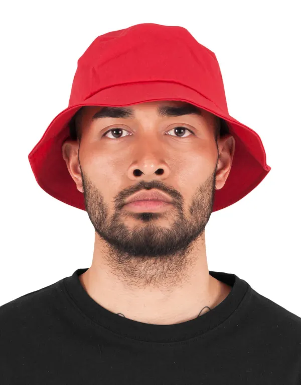 Flexfit Cotton Twill Bucket Hat porté — vue 1
