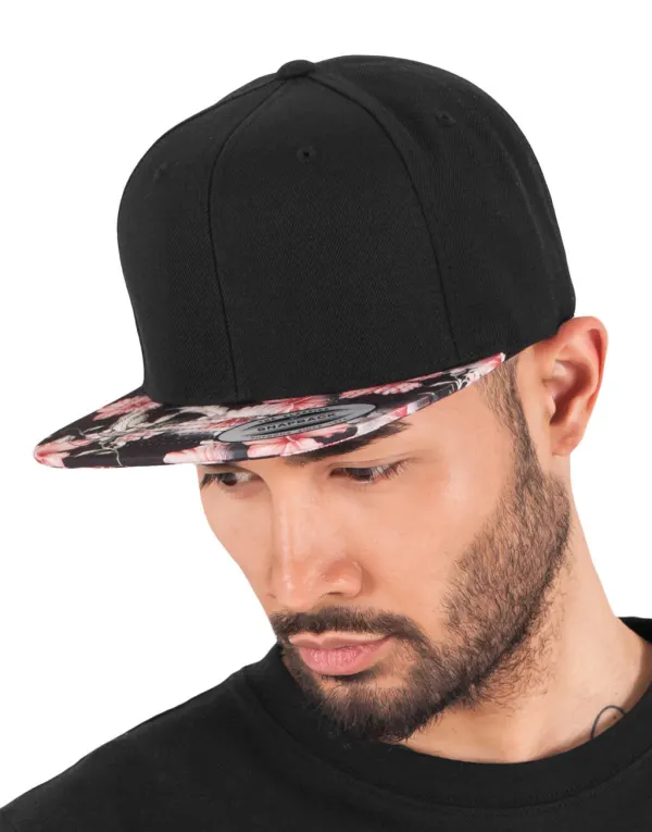 Floral Snapback porté — vue 1