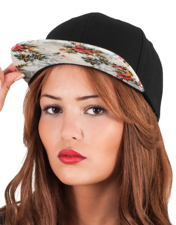 Floral Snapback porté — vue 2