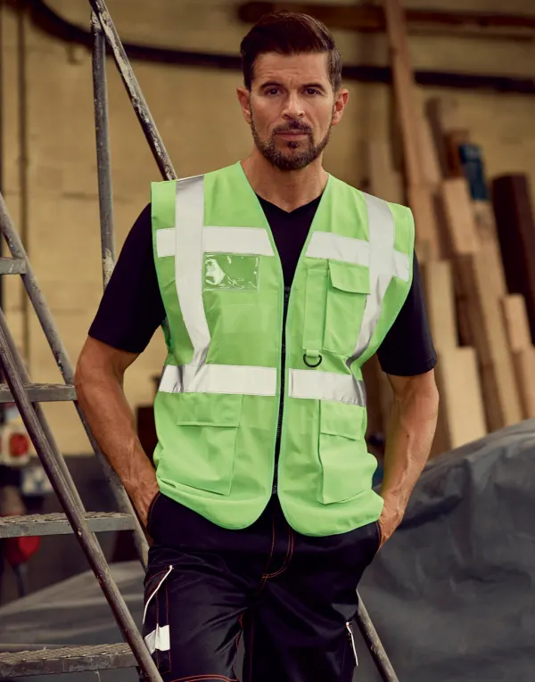 Fluo Executive Waistcoat porté — vue 2