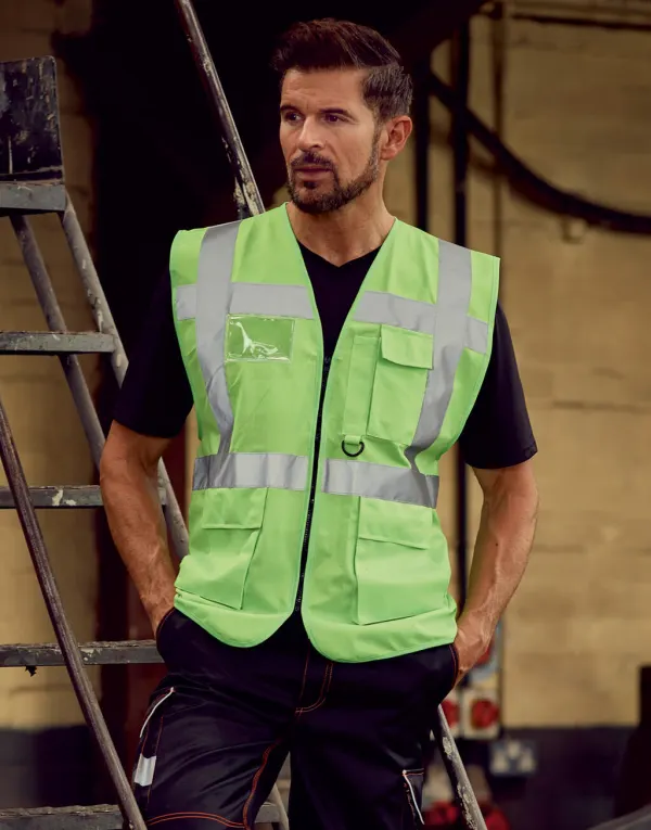 Fluo Executive Waistcoat porté — vue 3