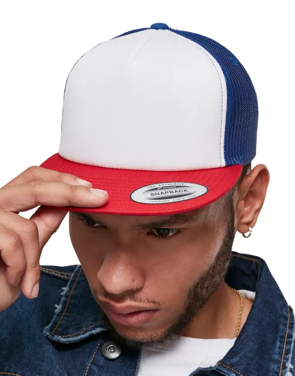 Foam Trucker with White Front porté — vue 1