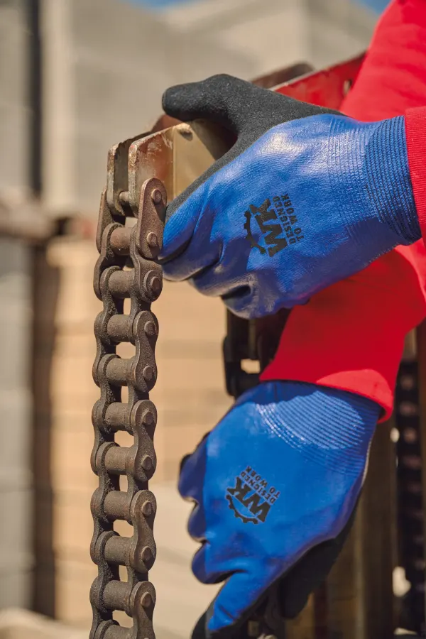 Gants de manutention en environnements humides porté — vue 3