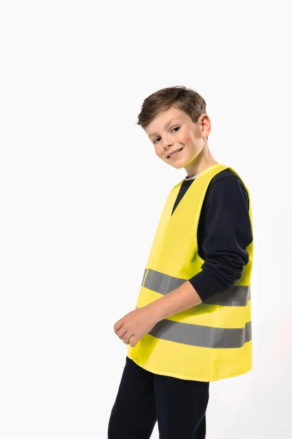 Gilet de visibilité enfant porté — vue 2