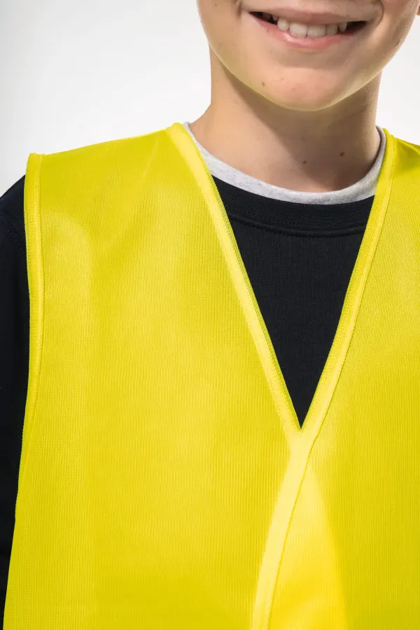 Gilet de visibilité enfant porté — vue 3