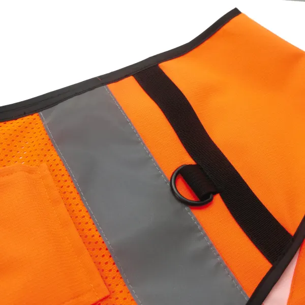 Gilet haute visibilité rip stop porté — vue 3