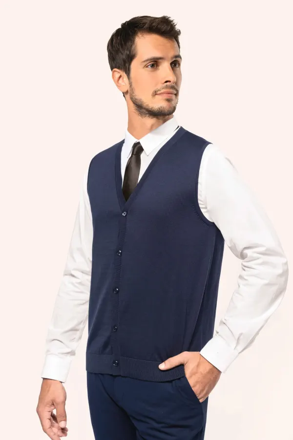 Gilet Supima® homme porté — vue 1