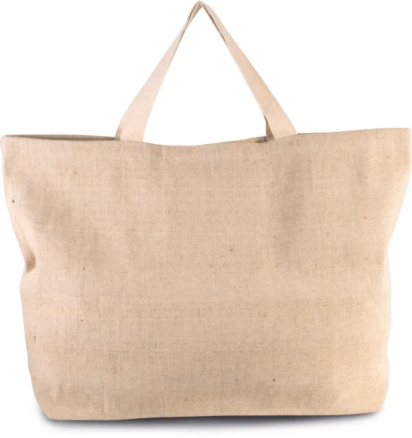 Grand sac de shopping fourre-tout esprit rustique porté — vue 2