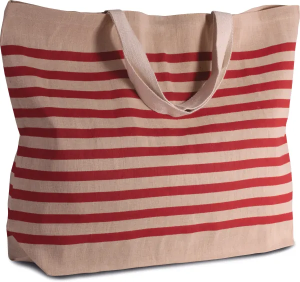 Grand sac fourre-tout en juco porté — vue 1