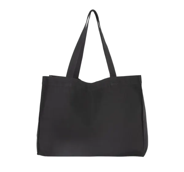 Grand sac shopping en coton recyclé porté — vue 1