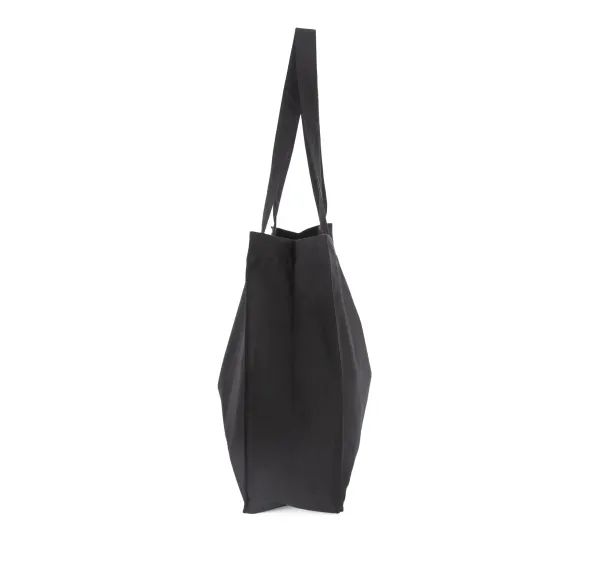 Grand sac shopping en coton recyclé porté — vue 2
