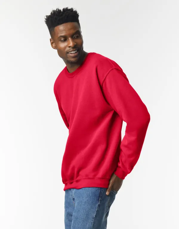 Heavy Blend Adult Crewneck Sweat porté — vue 1