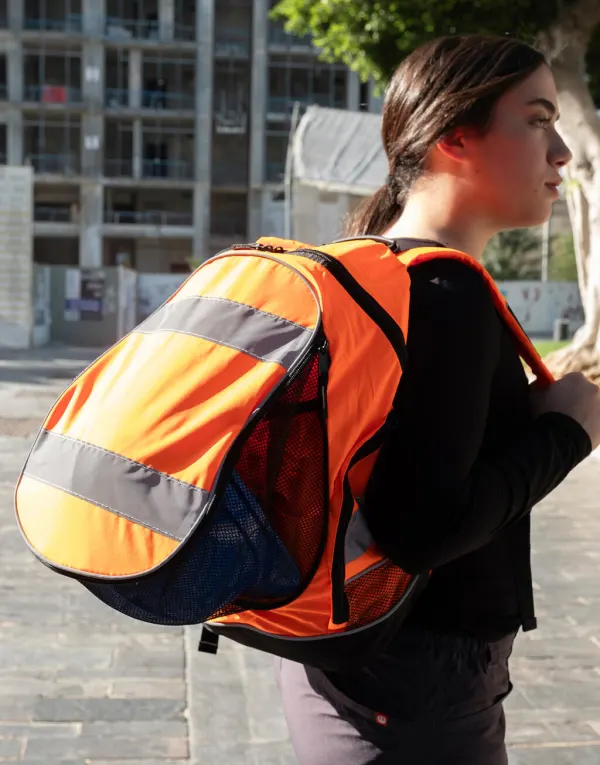 Hi-Vis Backpack porté — vue 2