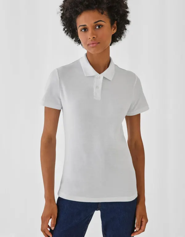 ID.001 /women Piqué Polo Shirt porté — vue 1