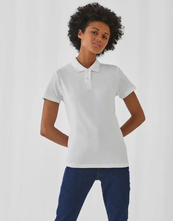 ID.001 /women Piqué Polo Shirt porté — vue 2