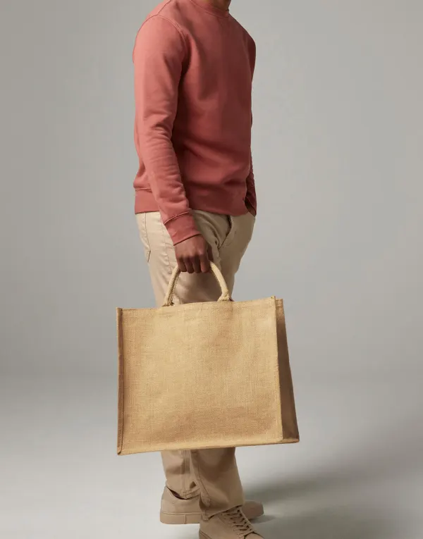 Jumbo Jute Shopper porté — vue 1