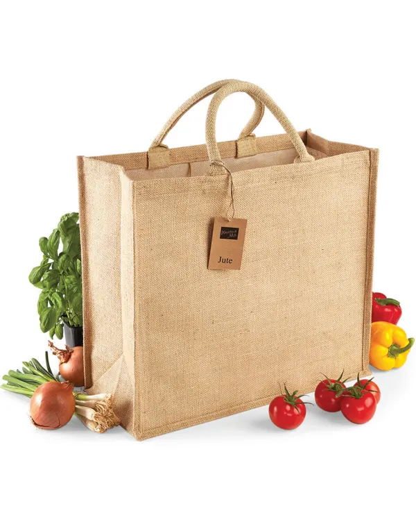 Jumbo Jute Shopper porté — vue 2