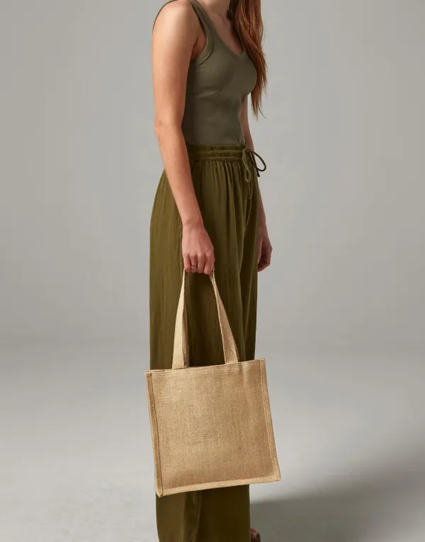 Jute Compact Tote porté — vue 1
