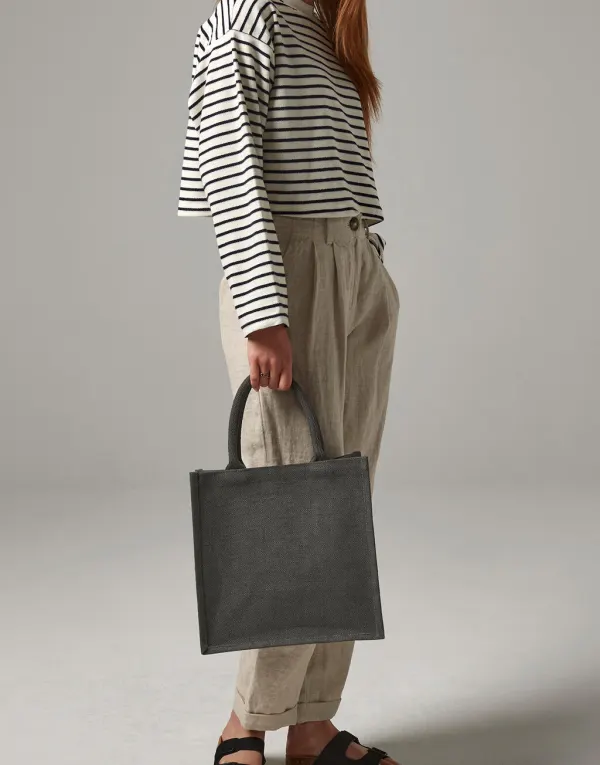 Jute Midi Tote porté — vue 1
