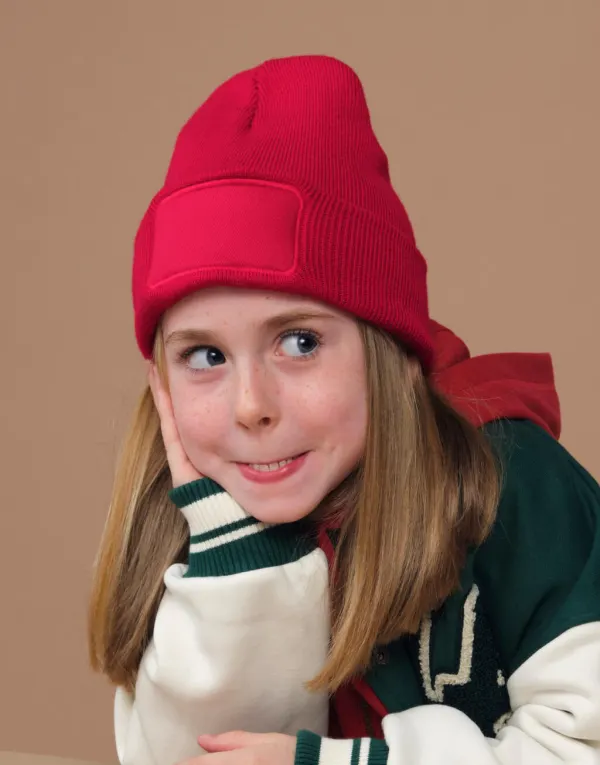 Kids Original Patch Beanie porté — vue 1