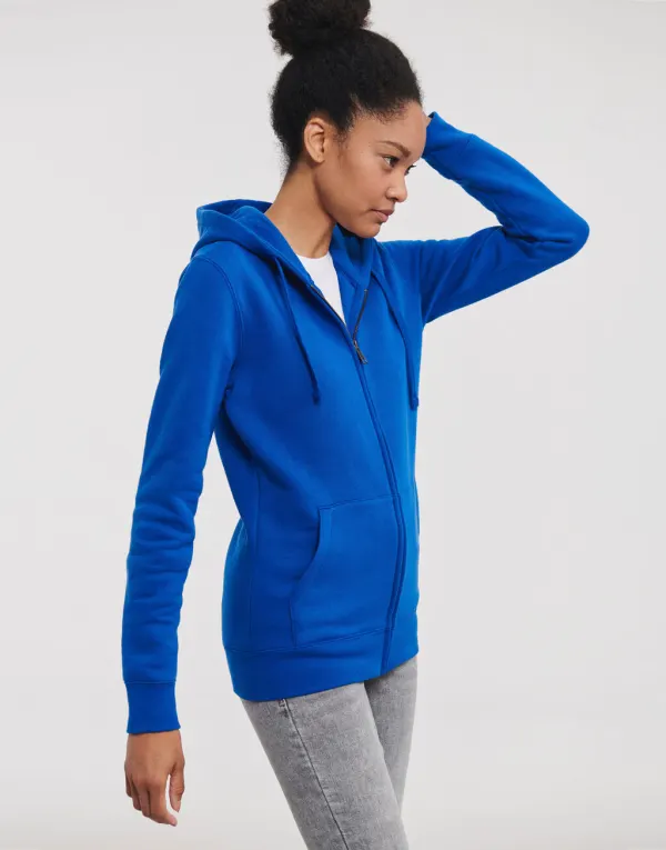 Ladies' Authentic Zipped Hood porté — vue 1
