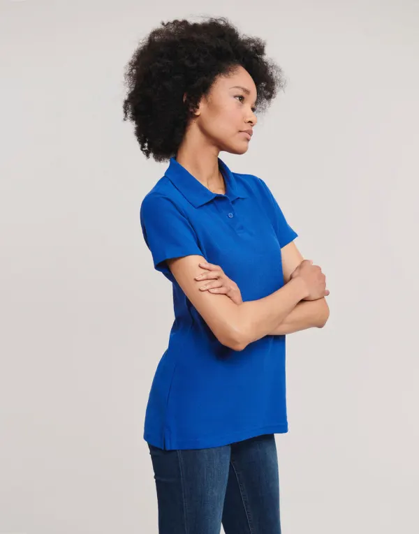 Ladies' Classic Polycotton Polo porté — vue 1