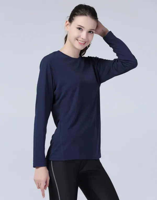 Ladies' Performance T-Shirt LS porté — vue 1