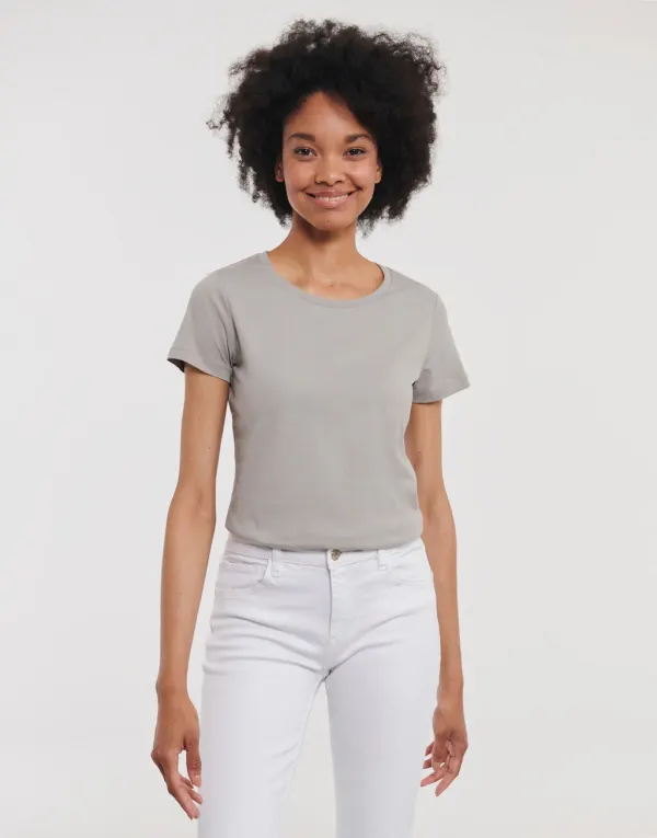 Ladies´ Pure Organic Tee porté — vue 2