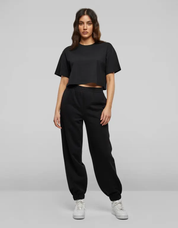 Ladies Short Oversized Tee porté — vue 4