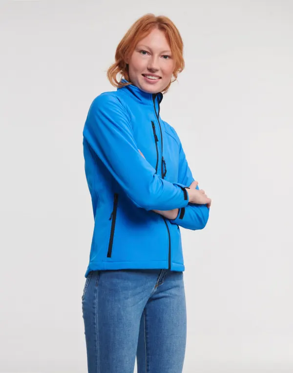 Ladies Softshell Jacket porté — vue 1