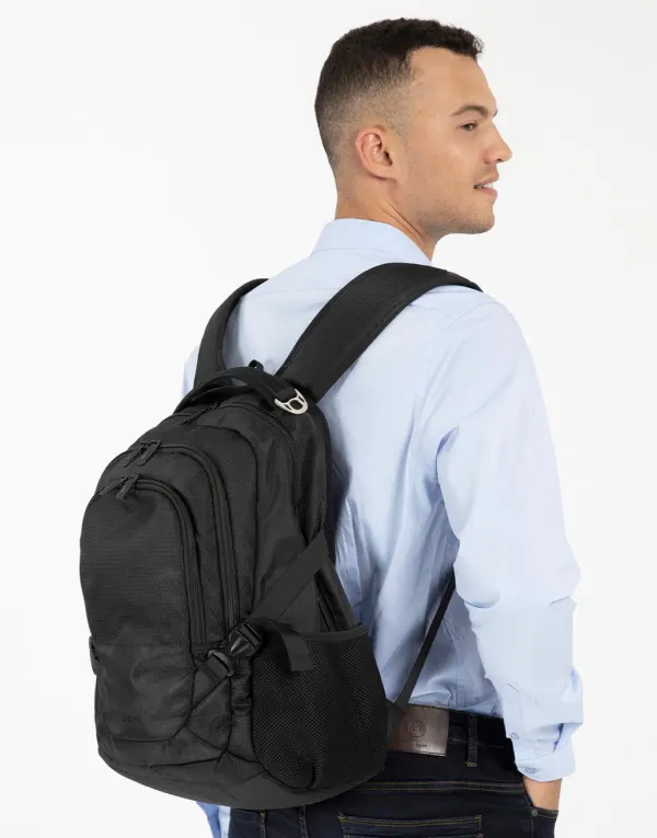 Lausanne Outdoor Laptop Backpack porté — vue 1