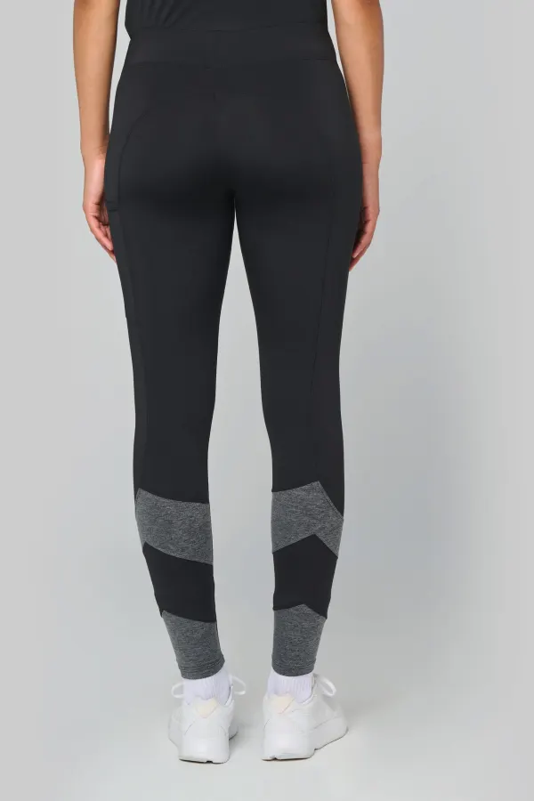 Legging de padel bicolore femme porté — vue 1
