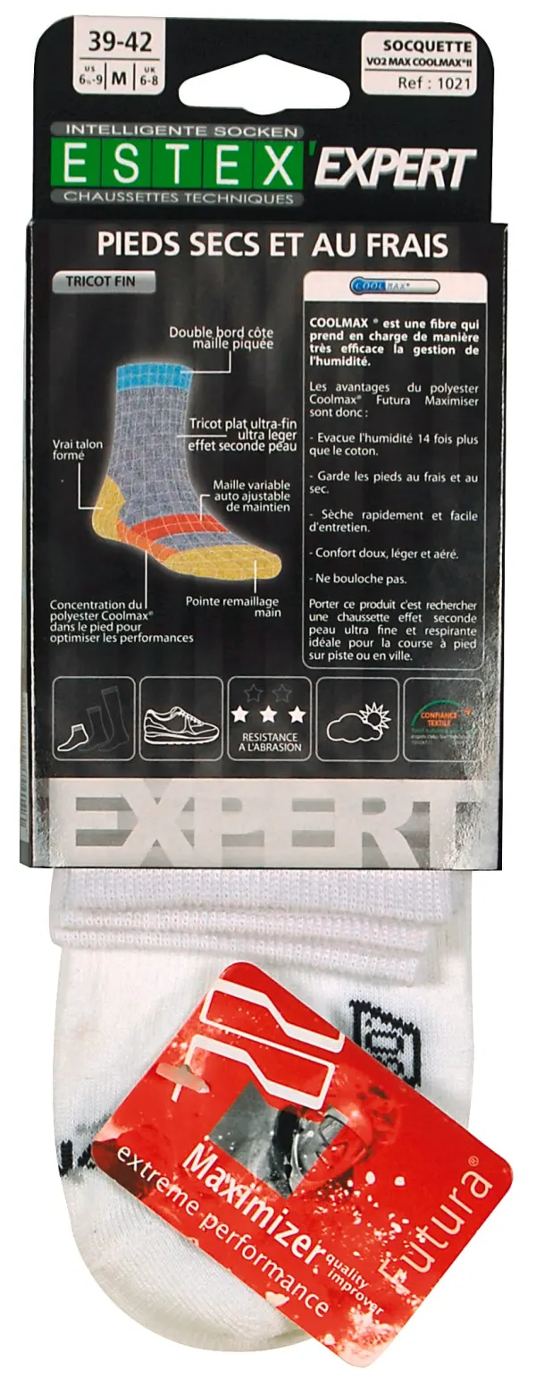 Lot de 2 paires de socquettes VO2 Coolmax porté — vue 1