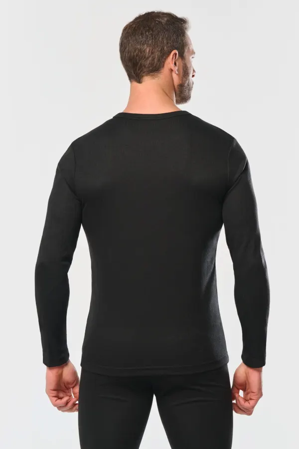 Maillot de corps manches longues unisexe porté — vue 1