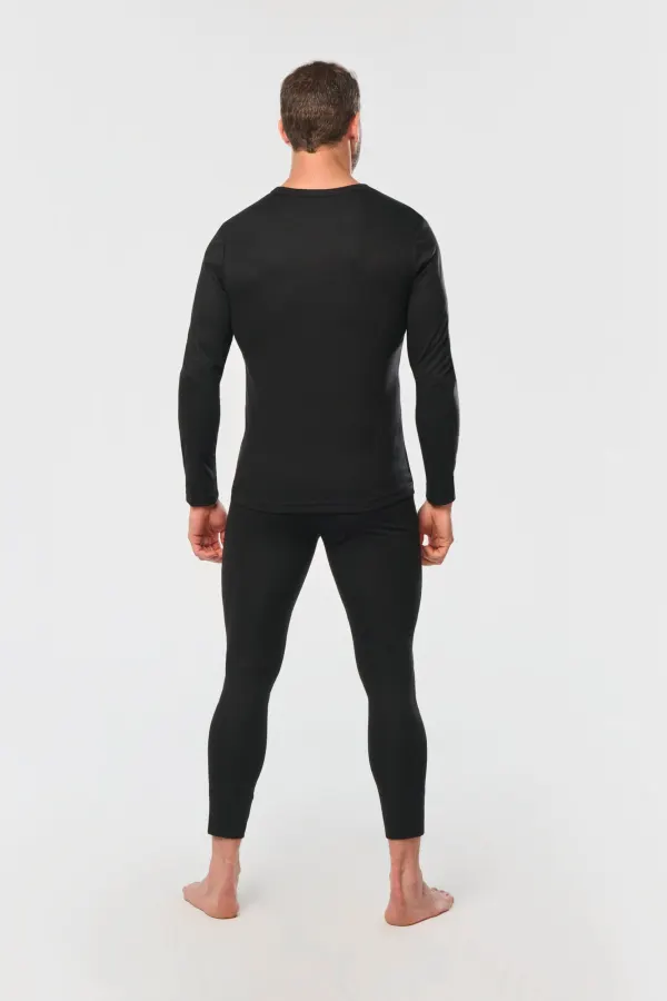 Maillot de corps manches longues unisexe porté — vue 3