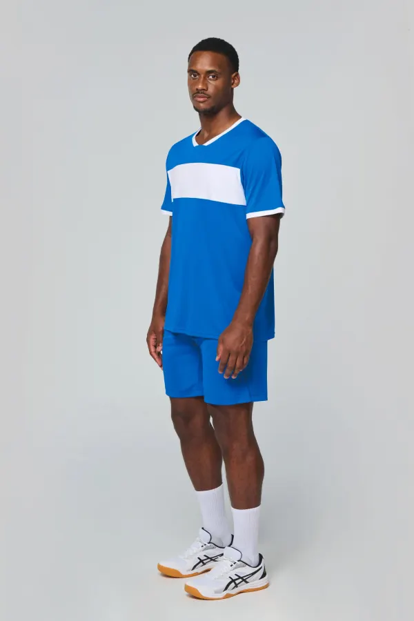 Maillot multisport manches courtes unisexe porté — vue 2