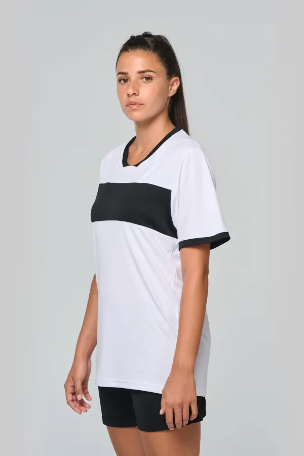 Maillot multisport manches courtes unisexe porté — vue 4