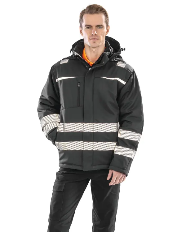Manteau softshell dynamique porté — vue 1