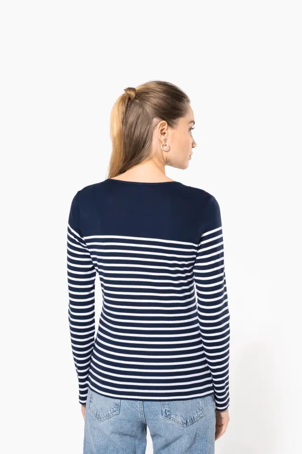 Marinière manches longues femme porté — vue 1