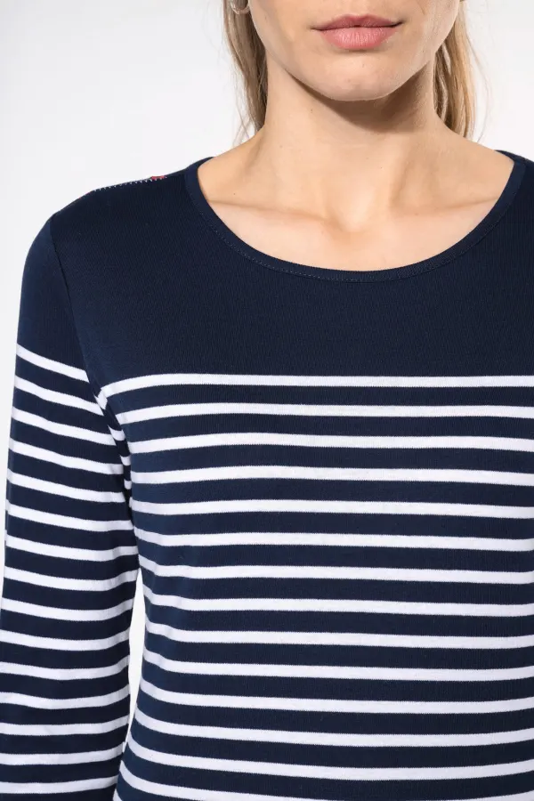 Marinière manches longues femme porté — vue 2