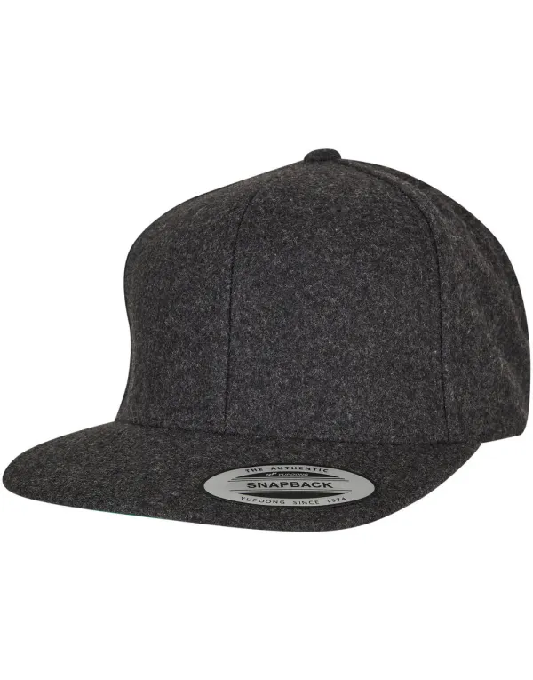 Melton Wool Snapback porté — vue 1