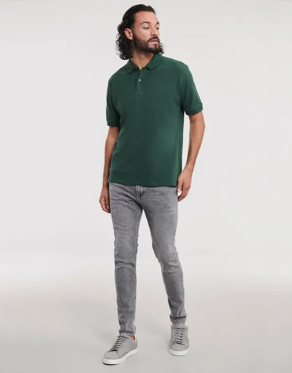 Men's Classic Cotton Polo porté — vue 2