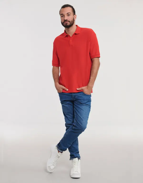 Men's Classic Polycotton Polo porté — vue 2