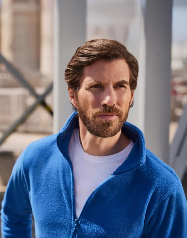 Men's Full Zip Outdoor Fleece porté — vue 1