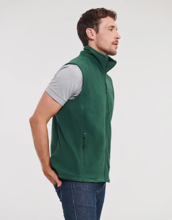 Men's Gilet Outdoor Fleece porté — vue 2