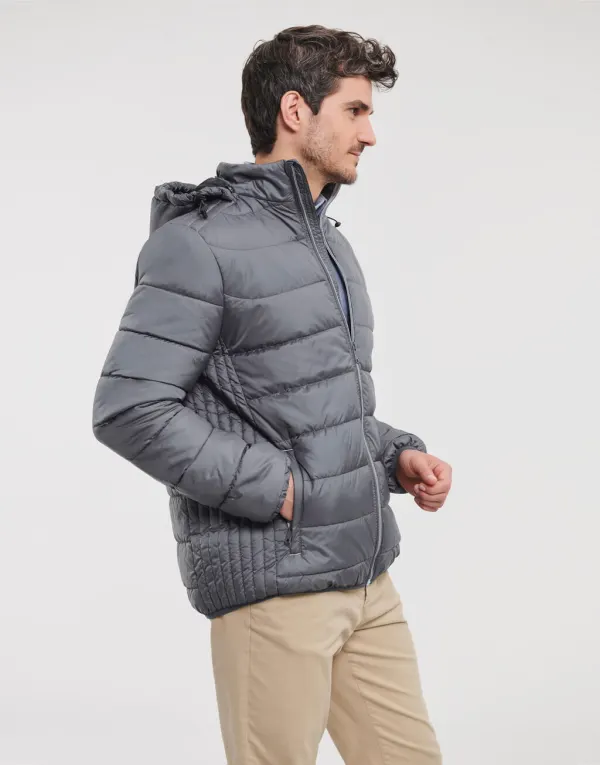 Men's Hooded Nano Jacket porté — vue 1