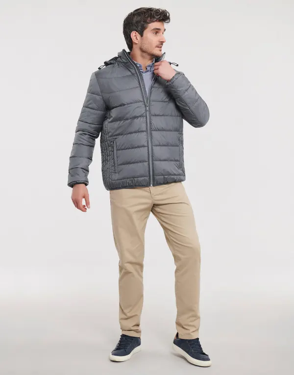 Men's Hooded Nano Jacket porté — vue 2